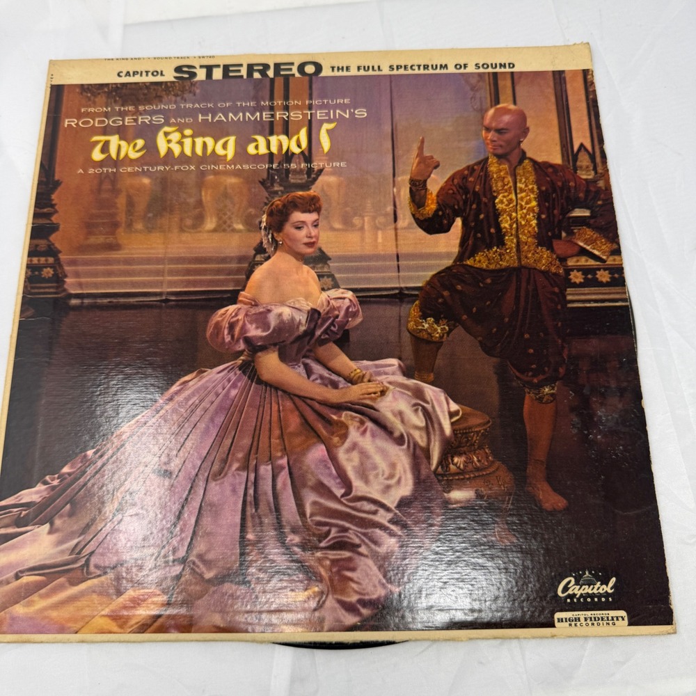 The King and I Soundtrack Vinyl LP Capitol Stereo SW740 Rodgers Hammerstein 1956